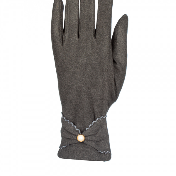 Дамски ръкавици Marra сив цвят, 2 - Kalapod.bg